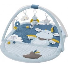 Fehn Little Castle — Manta de actividades 3D con arco y juguetes colgantes