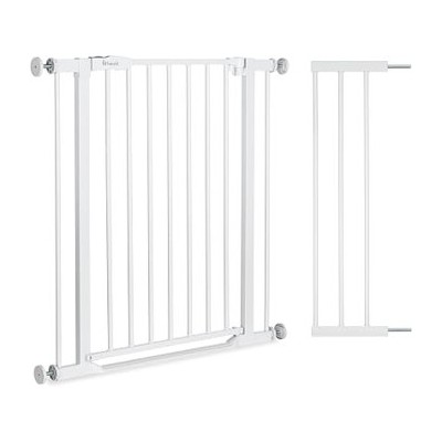 Hauck — Barrera de seguridad de paso bajo con extensión de 21 cm, blanca