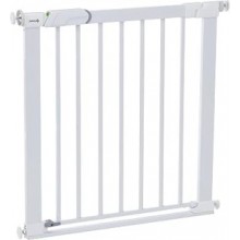 Safety 1st Flat Step — Barrera de seguridad ultraplana a presión, 73–80 cm, blanca
