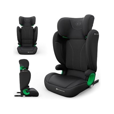 Kinderkraft JUNIOR FIX 2 PRO — Silla de coche ISOFIX, 100–150 cm, negra