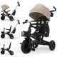 Kinderkraft AVEO 2 PRO — Triciclo evolutivo plegable, beige