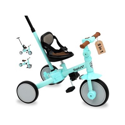 Interbaby — Triciclo evolutivo 5 en 1, verde