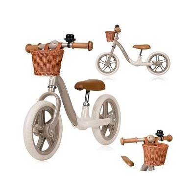 Lionelo Alex Plus — Bicicleta de equilibrio infantil, beige