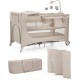 Kinderkraft JOY 2 ACC — Cuna de viaje 2 en 1 con cambiador, beige