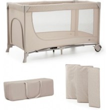 Kinderkraft JOY 2 — Cuna de viaje 3 en 1, beige