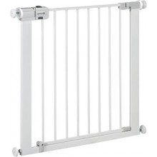 Safety 1st SecureTech — Barrera de seguridad a presión, 73–80 cm, blanca