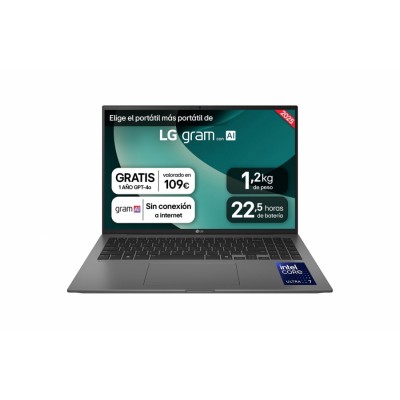 Portátil LG Gram 16ZD90T, Intel Core Ultra 5, 16GB, 512GB, FreeDOS