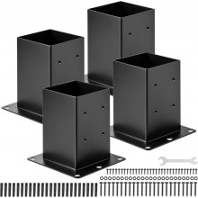 VEVOR — bases para postes de madera, pack de 4