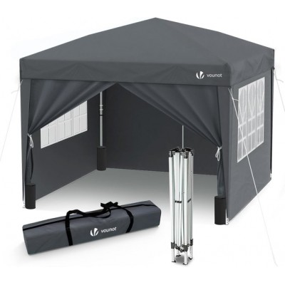 Vounot — carpa plegable 3 × 3 m, gris