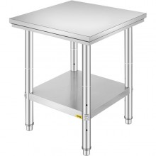 VEVOR — mesa de trabajo de acero inoxidable