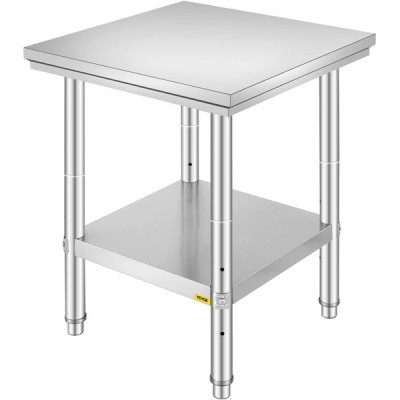 VEVOR — mesa de trabajo de acero inoxidable