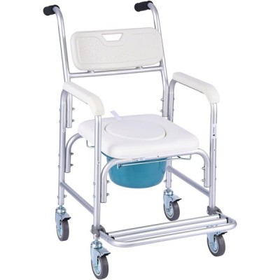 VEVOR — silla de baño con ruedas 4 en 1