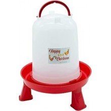 Finca Casarejo Happy Chickens — Bebedero de aves con patas, 5 l