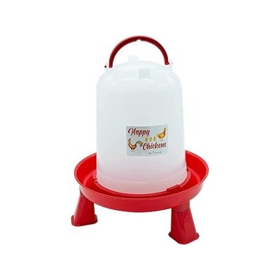 Finca Casarejo Happy Chickens — Bebedero de aves con patas, 5 l