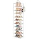 Vicye — Zapatero de 10 niveles para 20–25 pares, blanco
