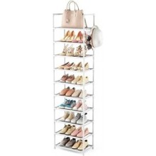 Vicye — Zapatero de 10 niveles para 20–25 pares, blanco