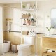 WELDUN — Estantería ajustable de baño, 4 niveles, blanca