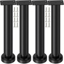 LCOUACEO — Juego de 4 patas regulables para muebles, 25–42 cm