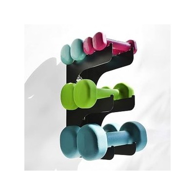 MEOLLO — Colgador de pared para mancuernas, acero al carbono