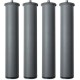 Homey — Juego de 4 patas cilíndricas de somier, 25 cm, gris