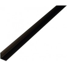 Alberts 480042 — Perfil angular de aluminio, 1000 × 30 × 30 mm, negro