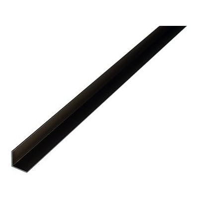 Alberts 480042 — Perfil angular de aluminio, 1000 × 30 × 30 mm, negro