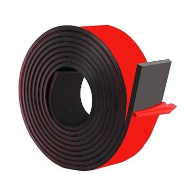 Rollo de goma de neopreno adhesiva, 25 mm × 5 mm × 3 m