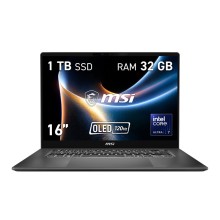 Portátil Msi Prestige 16 AI+ C3MG-253ES, Intel Core Ultra 7, 32GB, 1TB, Windows 11 Home
