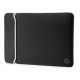 HP 14" Neoprene Reversible Sleeve 14" Funda Negro, Plata