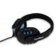 CoolBox Bluelight G2 Binaural Diadema Negro, Azul auricular con micrófono