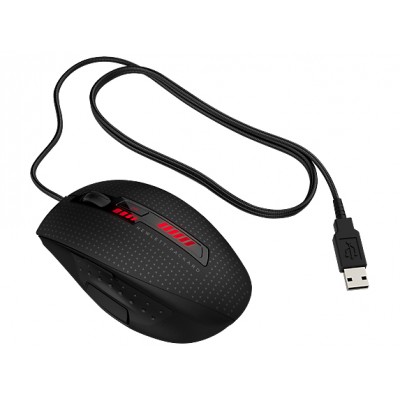 HP X9000 OMEN ratón USB Laser Ambidextro Negro