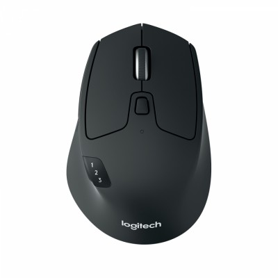 Logitech M720 ratón RF inalámbrica + Bluetooth Óptico 1000 DPI mano derecha Negro, Blanco