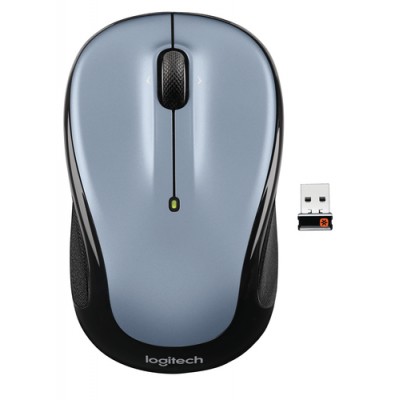 Logitech M325 RF inalámbrico Óptico 1000DPI Ambidextro Negro, Plata ratón