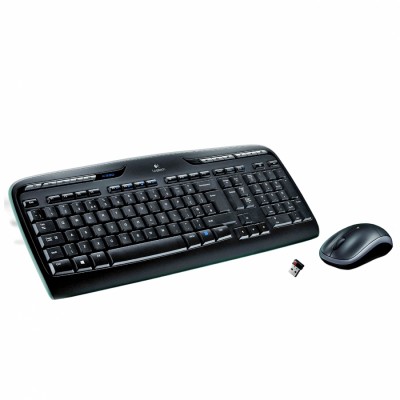 Logitech MK330 RF inalámbrico QWERTY Español Negro, Gris