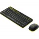 Logitech MK240 Nano RF inalámbrico QWERTY Griego Negro, Amarillo