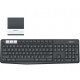 Logitech K375s RF Wireless + Bluetooth QWERTY Español Grafito, Blanco