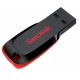 unidad flash USB 128 GB Sandisk Cruzer Blade USB tipo A 2.0 Negro, Rojo