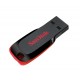 unidad flash USB 128 GB Sandisk Cruzer Blade USB tipo A 2.0 Negro, Rojo