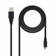 CABLE Nanocable USB 2.0, TIPO A/M-MICRO USB B/M, 0.8 M