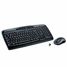 Teclado RF inalámbrico QWERTY Español Negro, Gris Logitech MK330