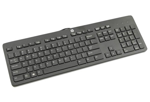 acero libro de bolsillo Glosario Teclado HP USB QWERTY Inglés del Reino Unido Negro - Teclados Uk