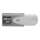 PNY ATTACHE 4 unidad flash USB 256 GB USB tipo A 3.0 (3.1 Gen 1) Gris, Blanco