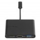 Targus - ACA921EUZ USB-C HDMI/USB-C/USB-A Negro adaptador de cable