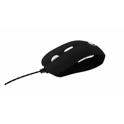 Mars Gaming MMHA1 USB Óptico 3200DPI Ambidextro Negro ratón