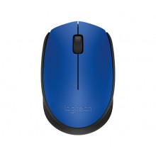 Logitech M171 RF inalámbrica + USB Óptico 1000DPI Ambidextro Negro, Azul ratón