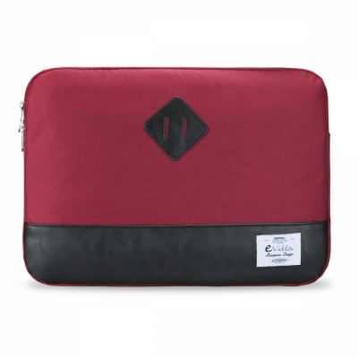 e-Vitta Sleeve Heritage 15.6" Funda Negro, Rojo