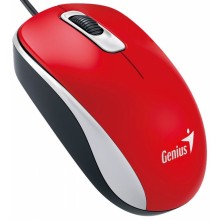 Genius DX-110 USB Óptico 1000DPI Ambidextro Rojo ratón