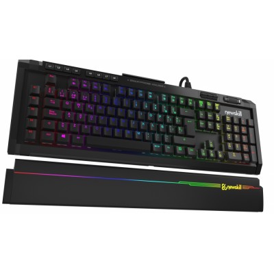Newskill Gaming Newskill Aura - Teclado mecánico gaming RGB (Estructura metálica, reposamuñecas removible y retroiluminado
