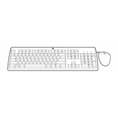 Hewlett Packard Enterprise 631348-B21 teclado USB QWERTY Español Negro