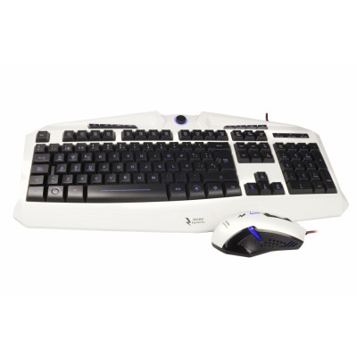 Mars Gaming MCPZE1 teclado Negro, Blanco